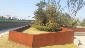 迎泽耐候钢挡土墙